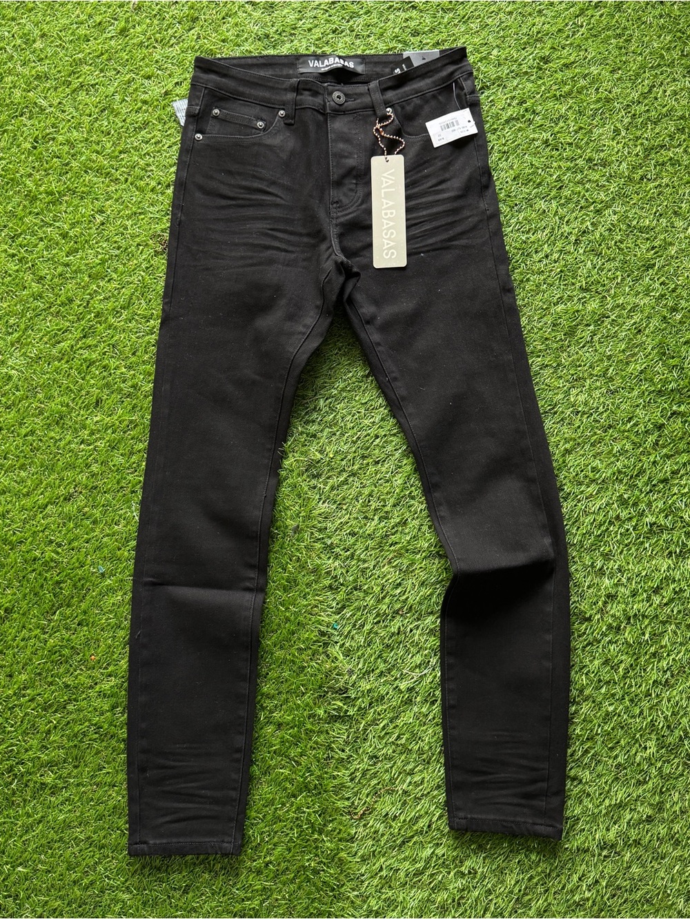 Valabasas Men's Black Skinny Jeans - Stretch Slim Fit